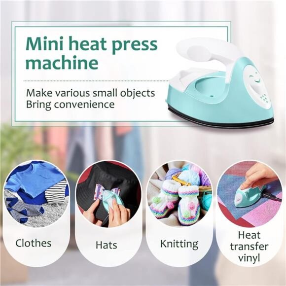 Mini Craft Iron Mini Heat Press Mini Iron Portable Handy Heat Press Small Iron - Picture 13 of 14